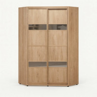 Шафа-купе кутова 110х110х240 см. фабрика Влабі